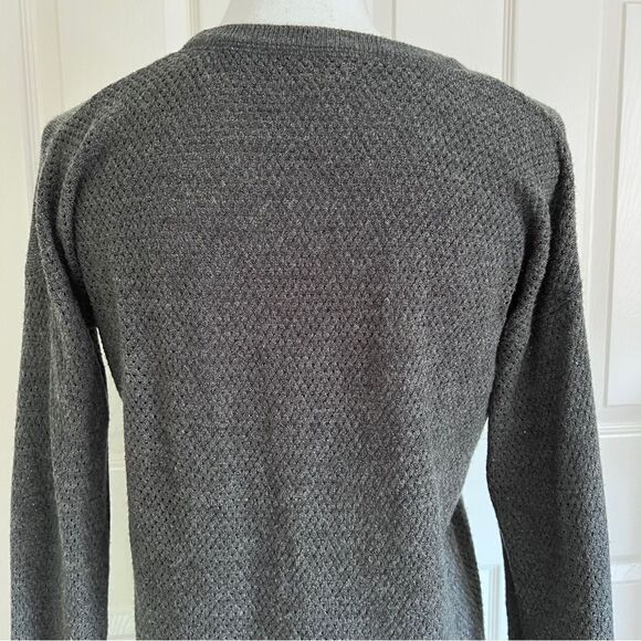 Sweet Romeo Crewneck Long Sleeve Sweater Charcoal Grey Large EUC - Picture 5 of 6